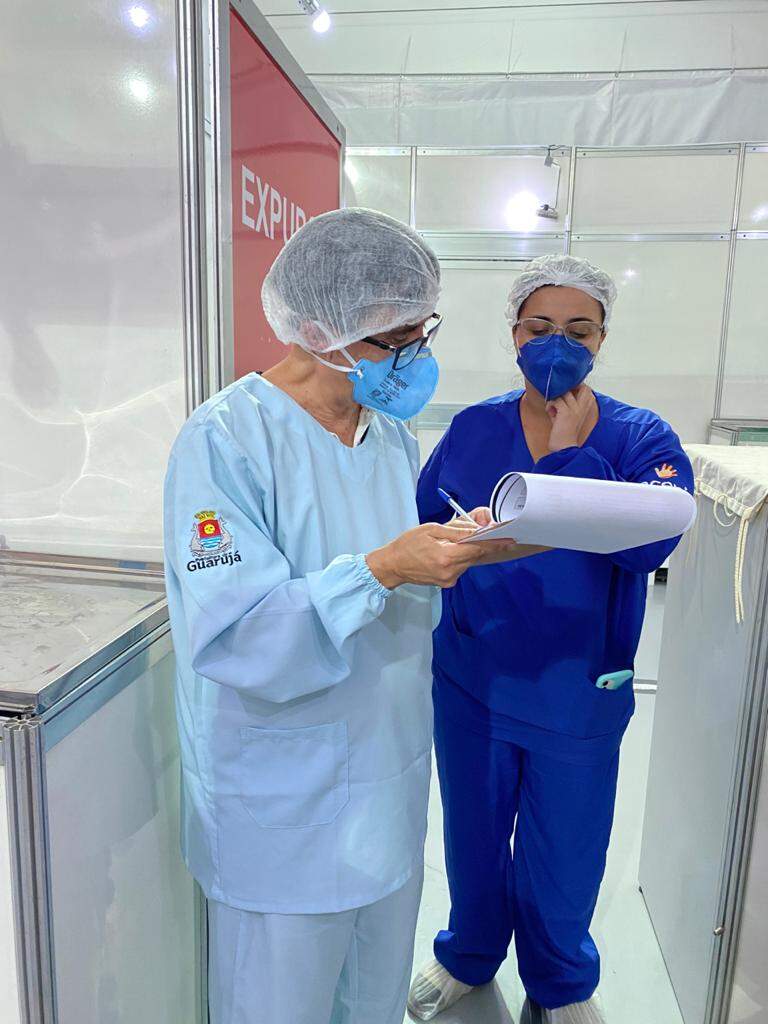 Hospital de Campanha localizado na base aérea de Guarujá recebeu vistoria
