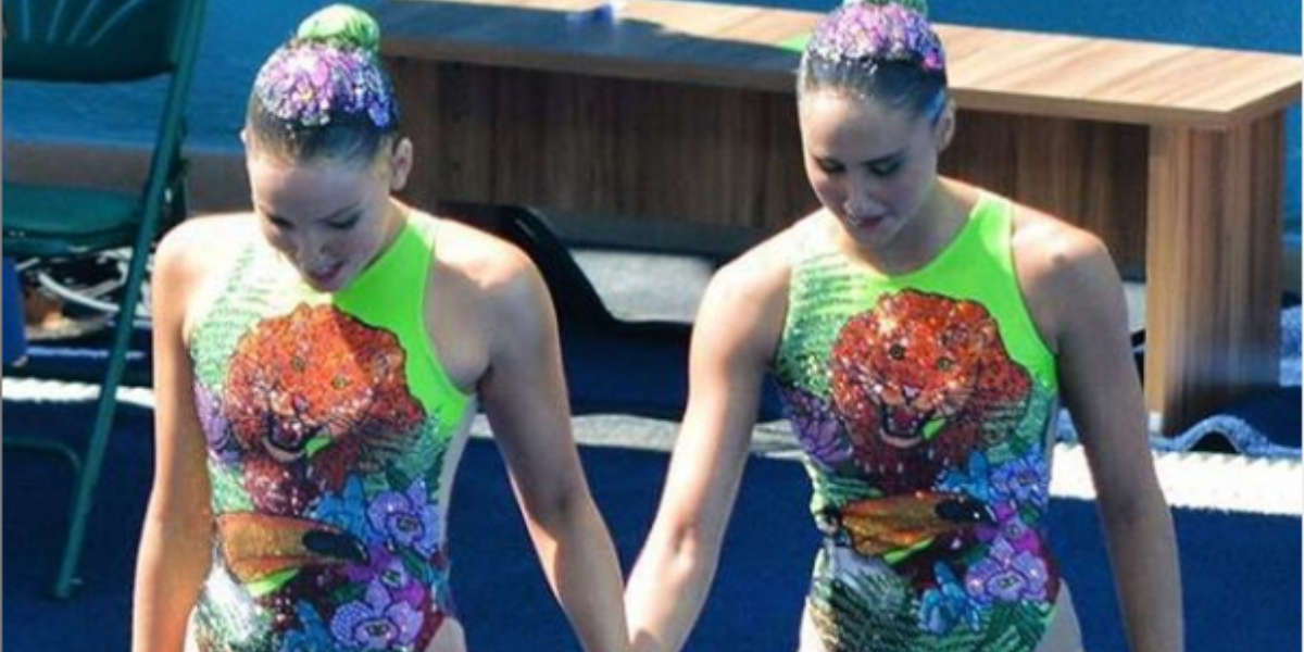Dueto formou a base da seleção de nado artístico nos Jogos Pan-Americanos de Lima