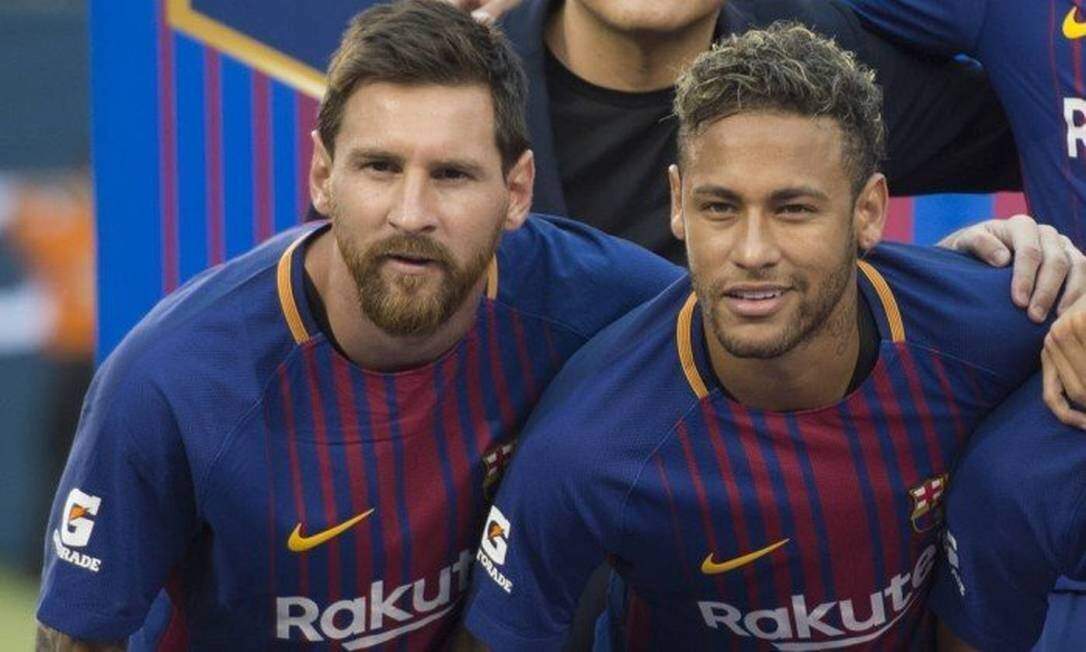 Messi e Neymar já jogaram juntos pelo Barcelona