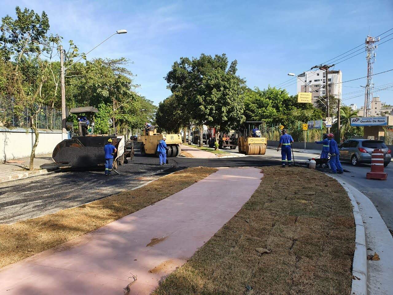 A via exclusiva para os usuários de bicicleta terá 350 metros pela Avenida Aristóteles Menezes