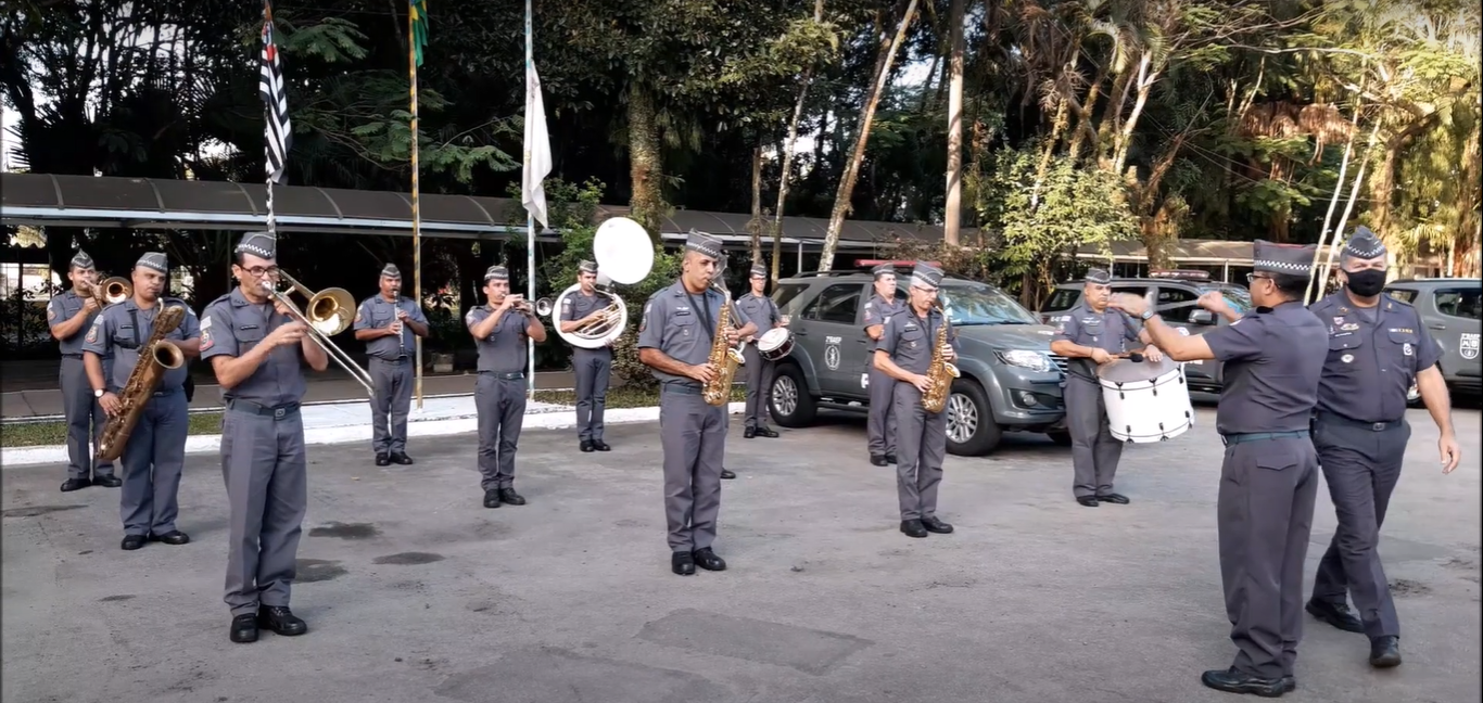 Banda da Polícia Militar de Santos realiza live solidária nesta sexta-feira