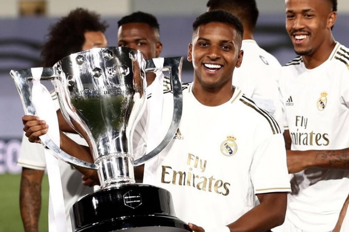 Rodrygo festeja boa fase após título pelo Real Madrid