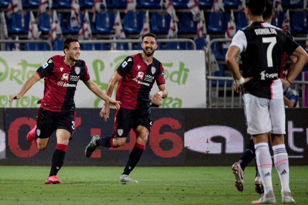 Luca Gagliano comemora o gol marcado diante do Juventus