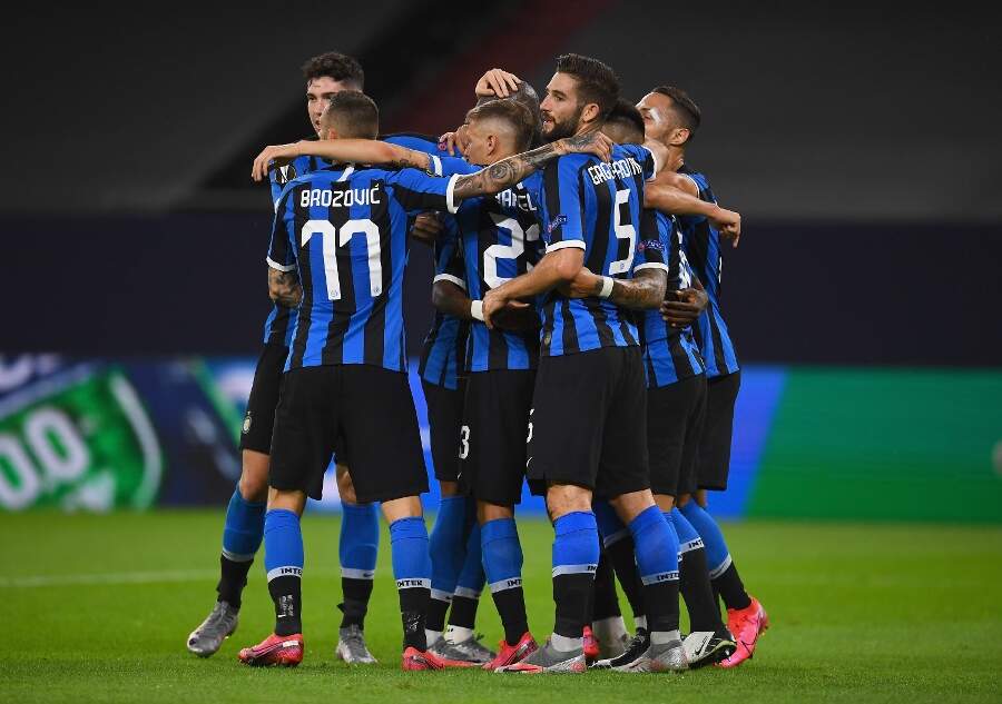 Inter comemora gol contra Getafe