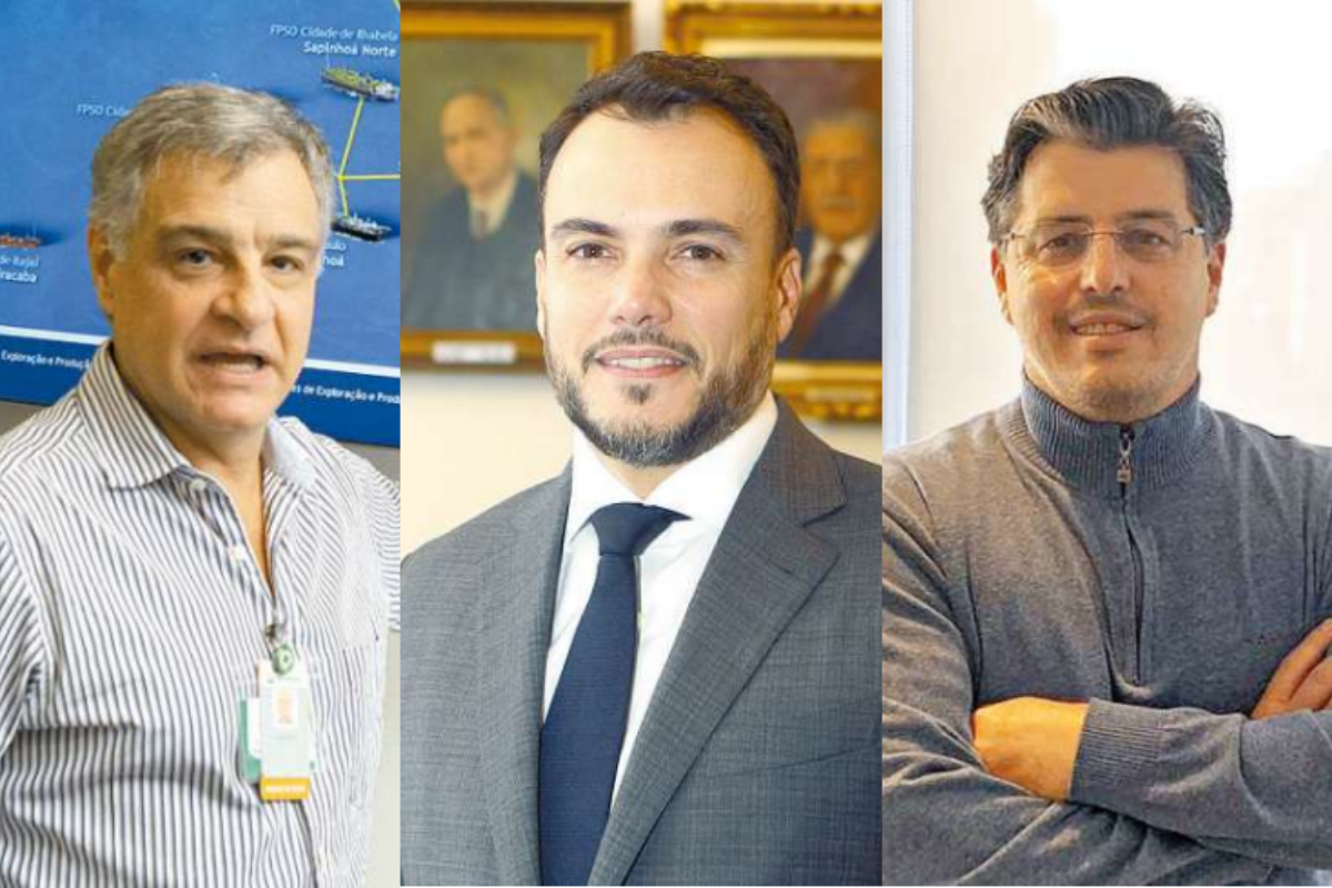 João Ricardo Lafraia (Petrobras), Mauro Sammarco (ACS) e José Roberto Santos (Geo Brasilis)