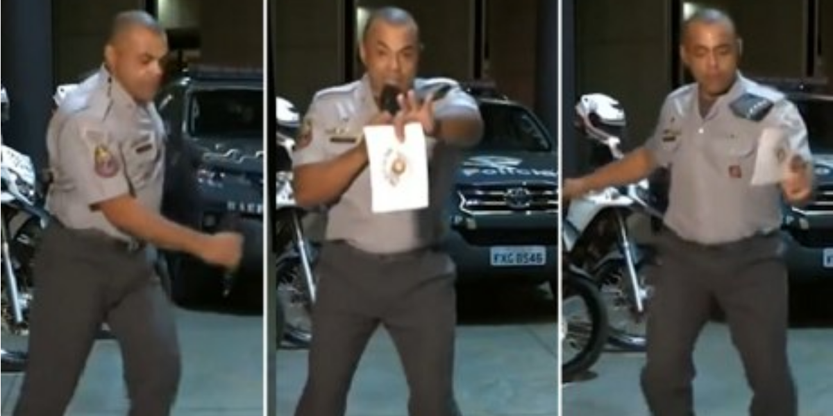 Capitão da Polícia Militar, Vander Duarte dos Santos impressionou na dança durante live