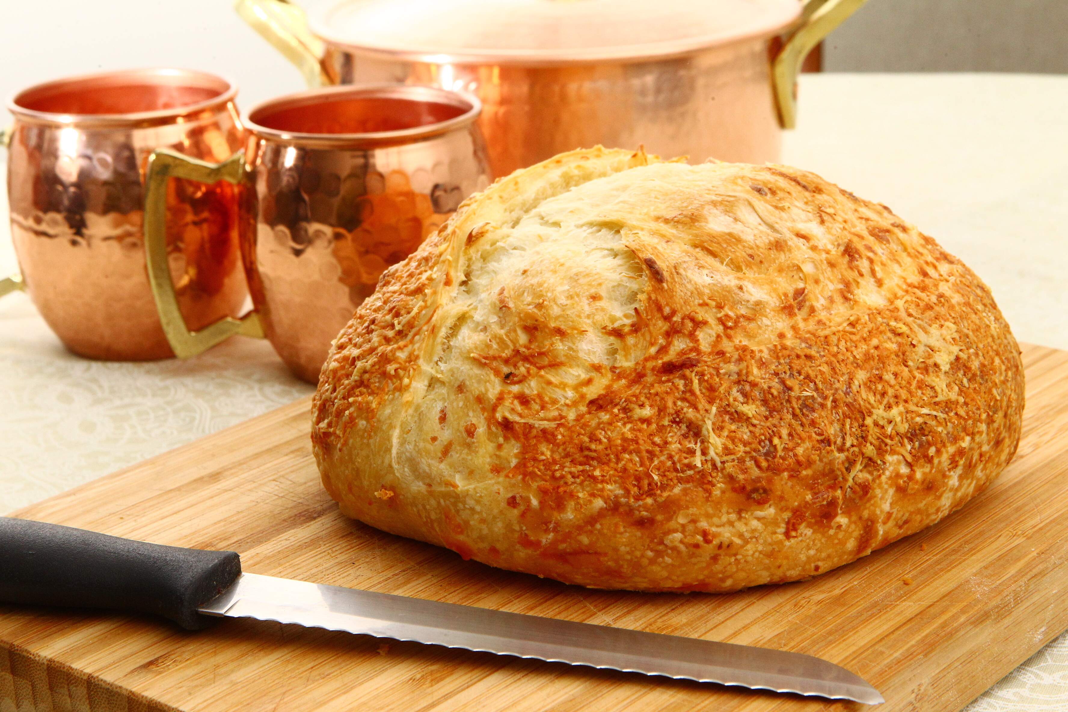 A fermentação natural deixa o pão mais leve e de fácil digestão