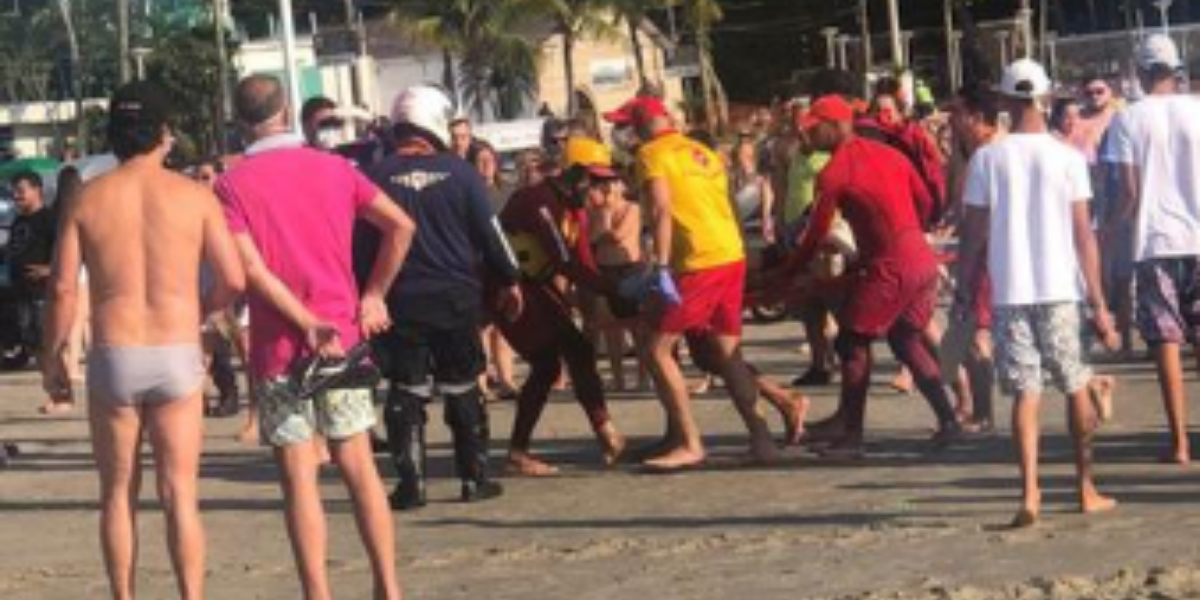 Turista tem perna direita amputada após ser atingido por lancha em Guarujá
