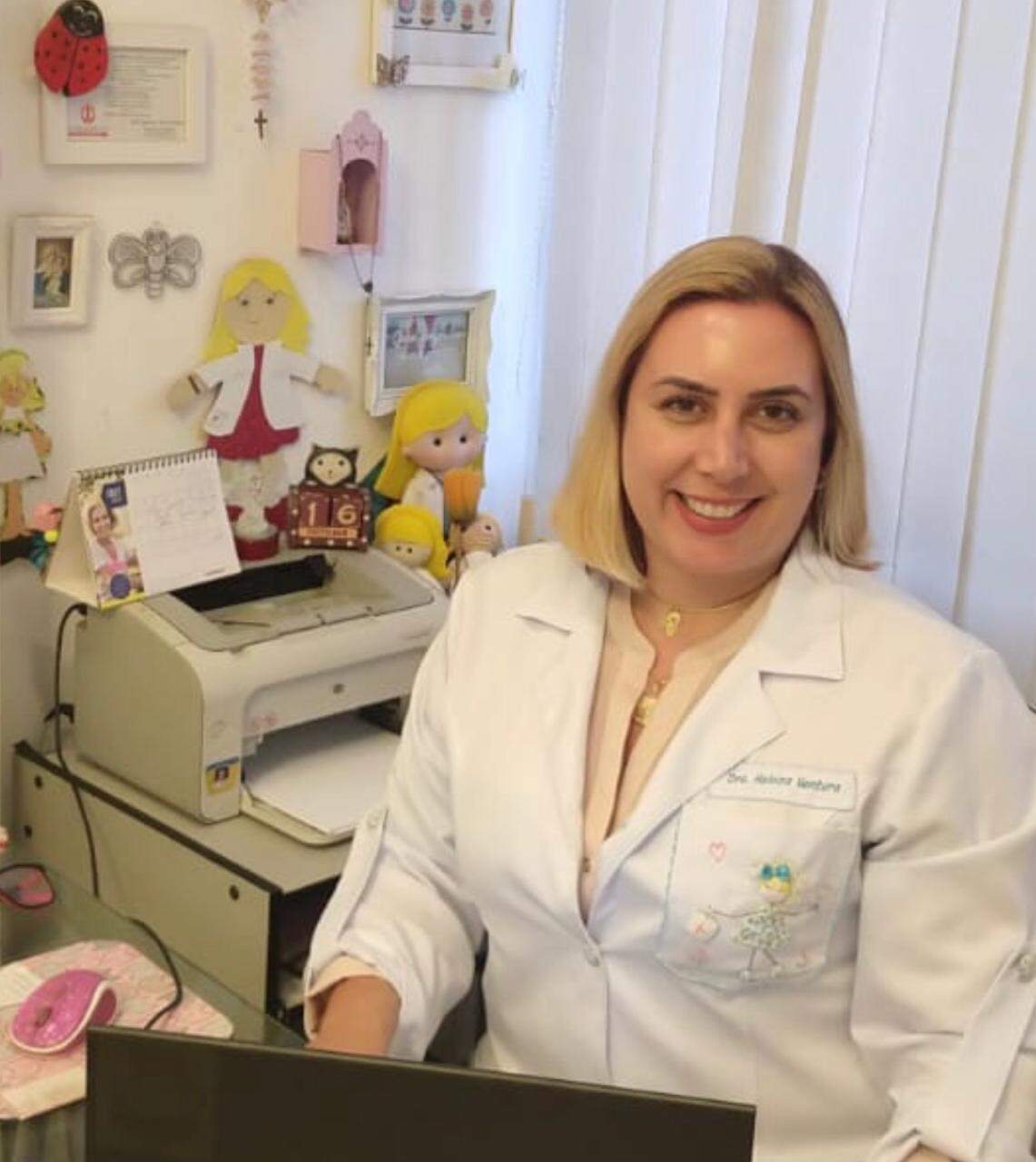 A pediatra Maria Heloiza Torres Ventura, do Pronto Atendimento da Unimed 