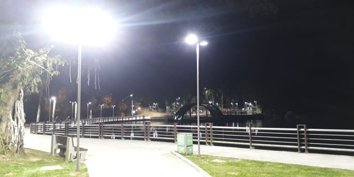 Lagoa da Saudade recebeu nova iluminação