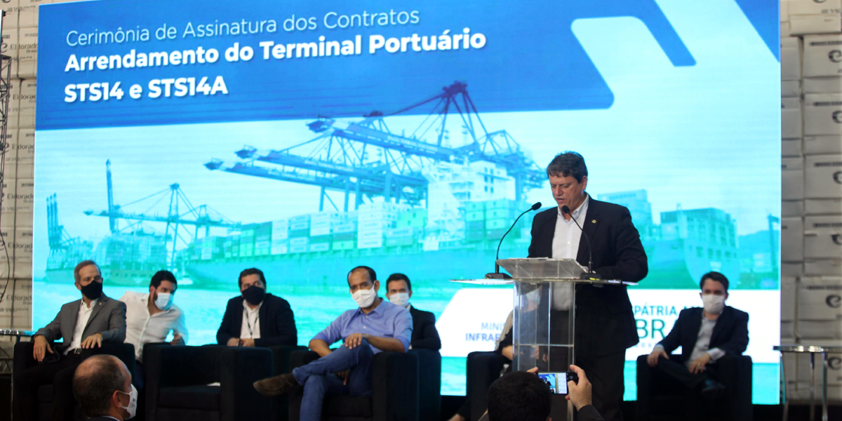Paulo Alexandre Barbosa e o prefeito eleito Rogério Santos participaram do evento 
