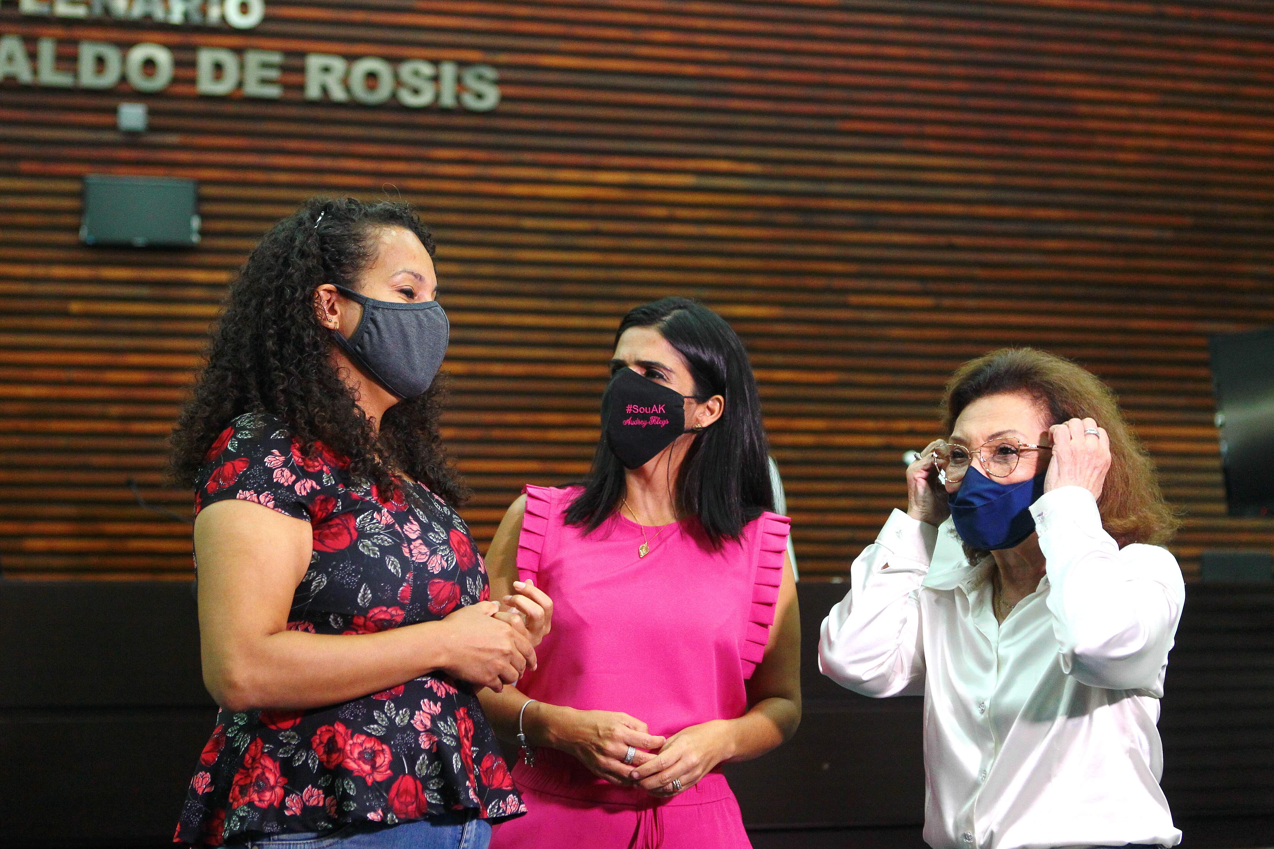 Juntas, Telma de Souza, Audrey Kleys e Débora Camilo representam as mulheres na Câmara de Santos
