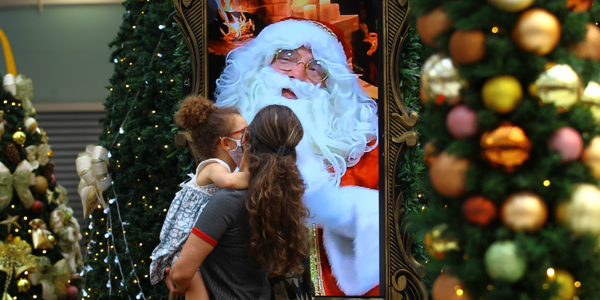 Em shoppings, Papai Noel dará um jeito