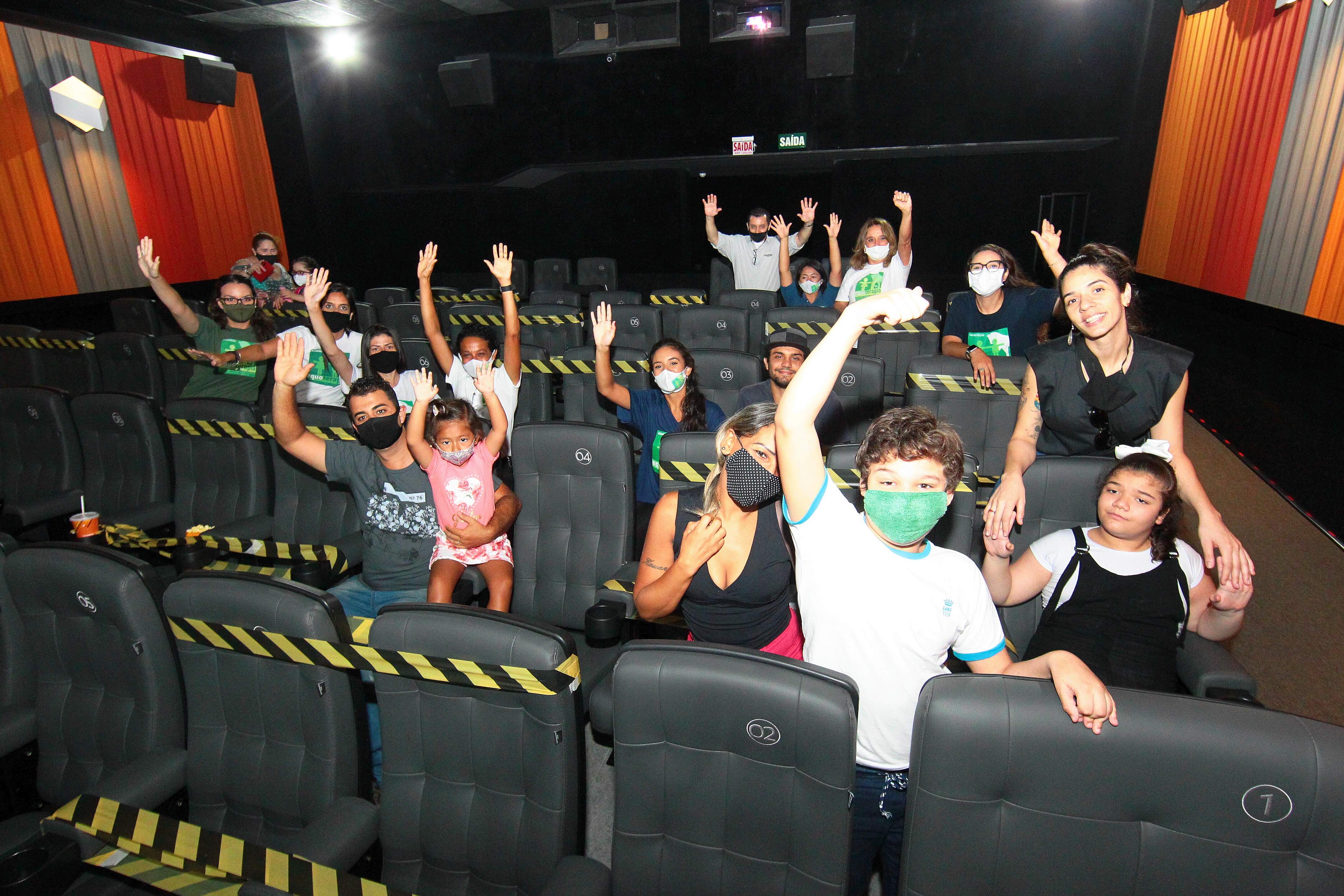 A atividade foi ainda mais marcante para alguns participantes que foram ao cinema pela primeira vez