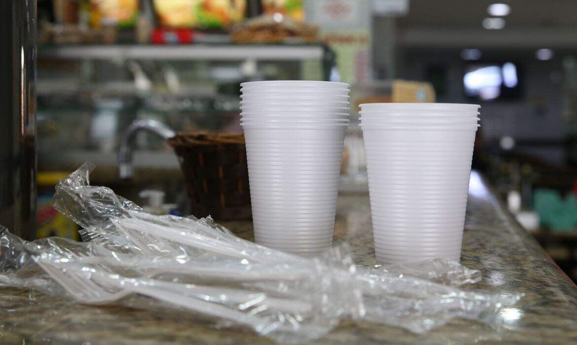Talheres e demais objetos utilizados nas refeições devem ser feitos de materiais biodegradáveis