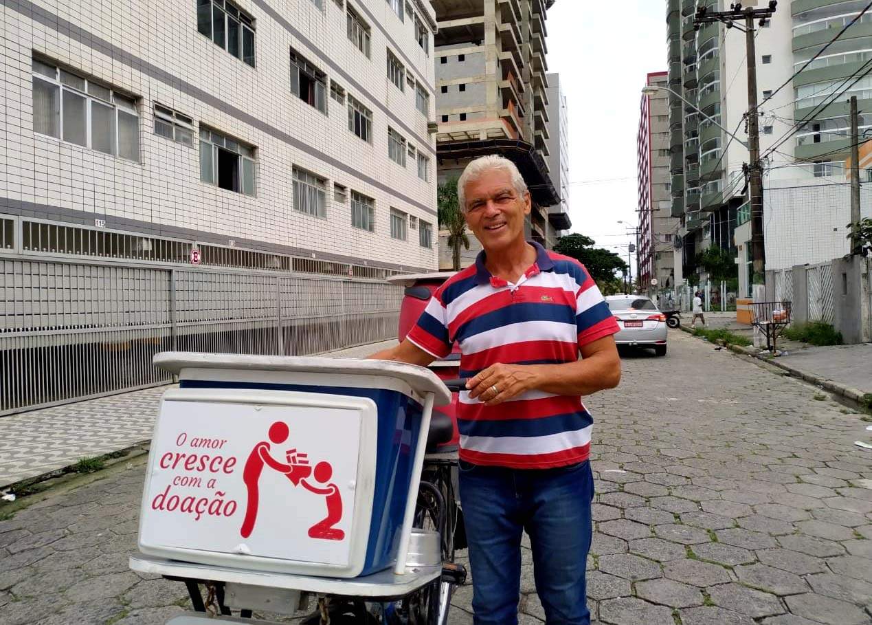 Gernival mudou-se em 2019 para Praia Grande, quando começou a ajudar as pessoas na rua