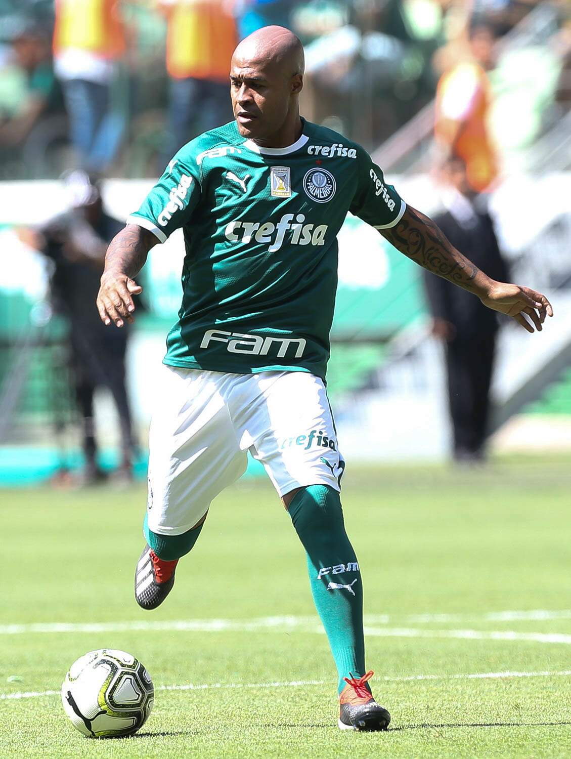 Marcos Assunção na despedida do ex-jogador Zé Roberto, em 2019 