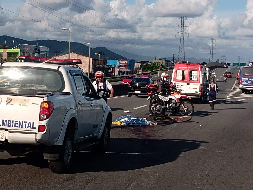 Acidente ocorreu no Km 273 da Rodovia Padre Manoel da Nóbrega, em Itanhaém