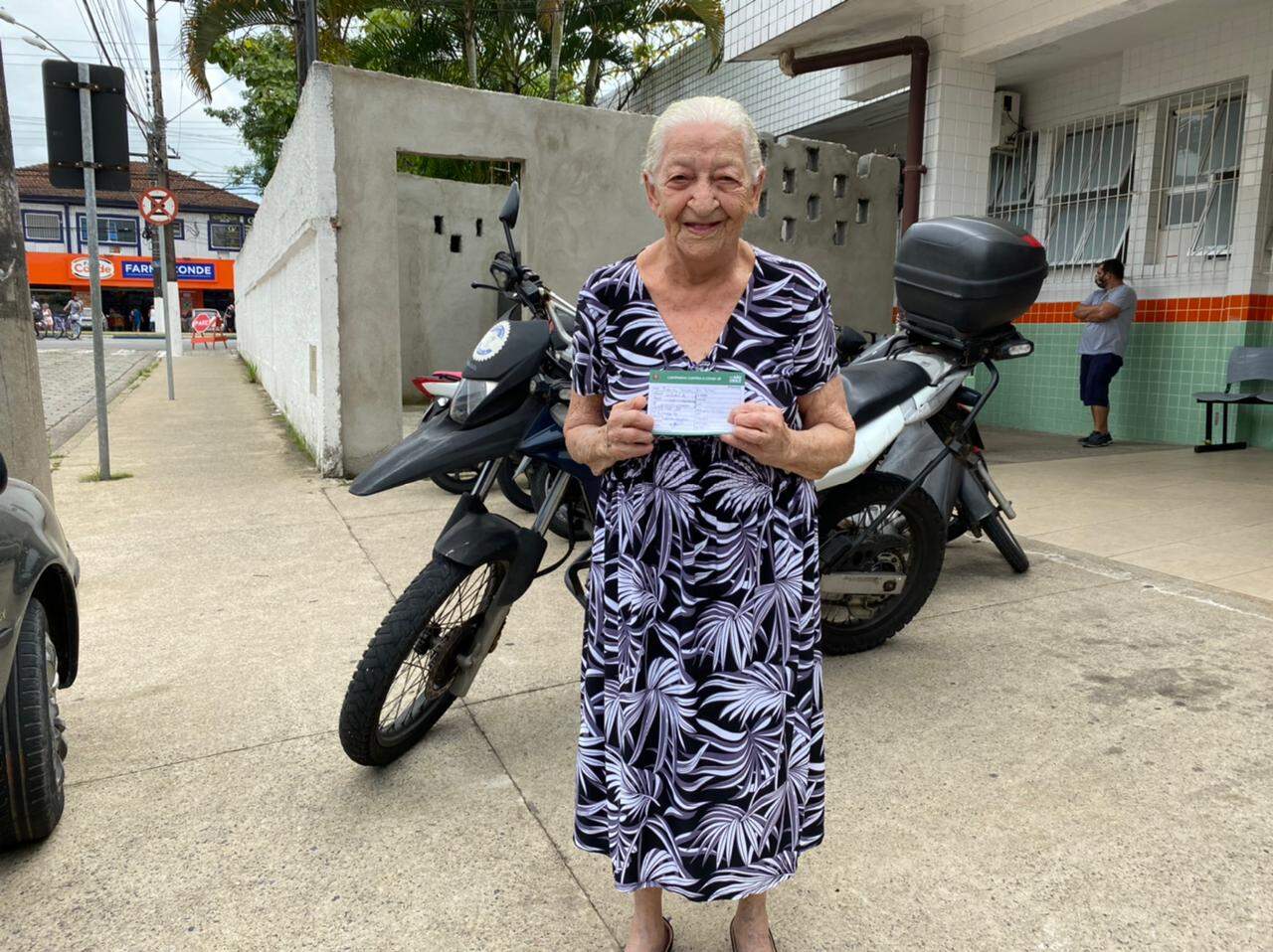 Inácia Sousa da Silva, de 110 anos, vive no Santo Antônio há mais de 70 anos