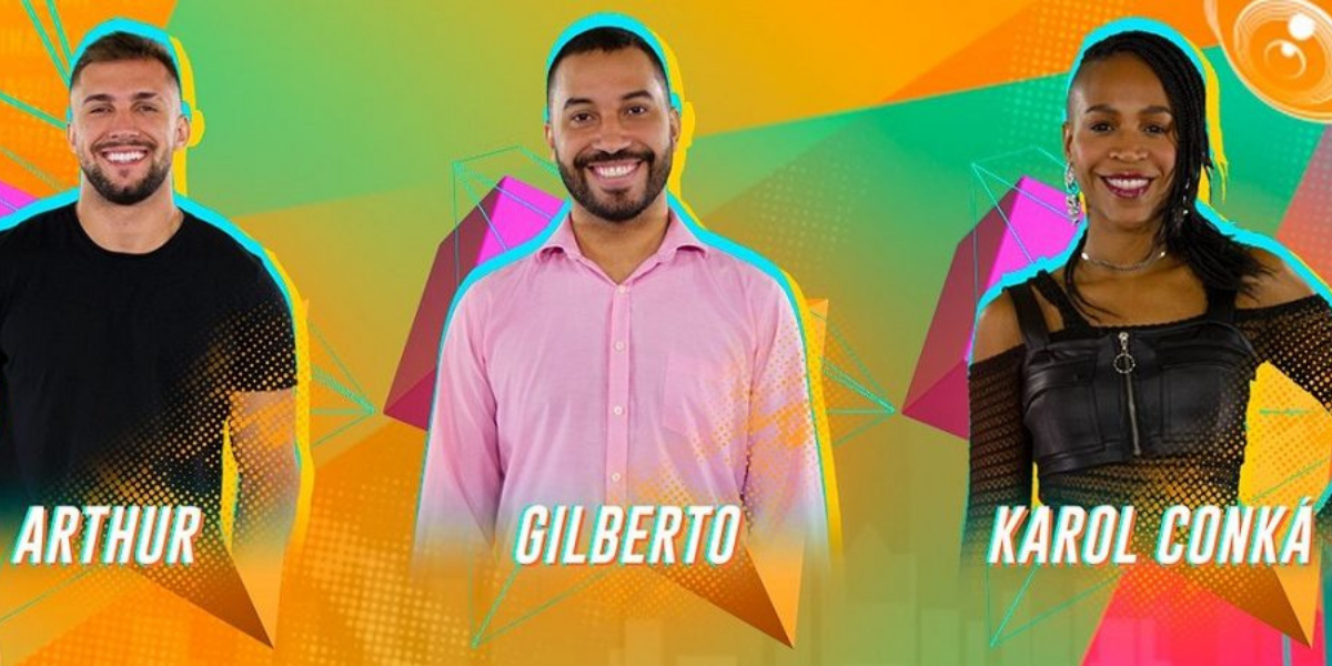 Arthur, Gilberto e Karol Conká são os emparedados da semana; vote em quem será eliminado!