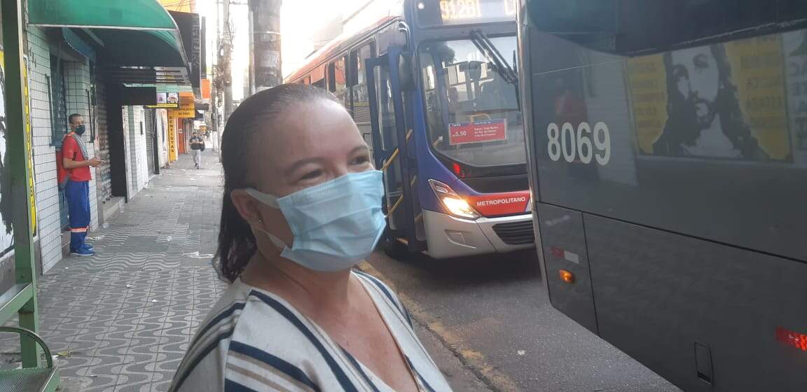 Enfermeira Márcia Leite trabalha em São Paulo e estava a caminho de uma entrevista de emprego 