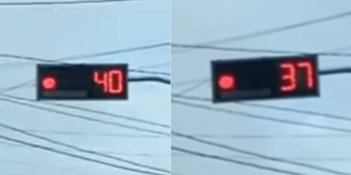Cronômetro mostra quantos segundos faltam para o semáforo abrir