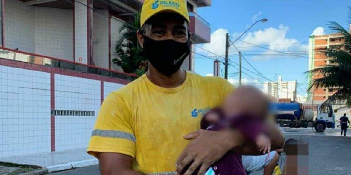 Enquanto limpava uma rua no bairro Vila Tupi, o trabalhador ouviu gritos de desespero de uma mãe